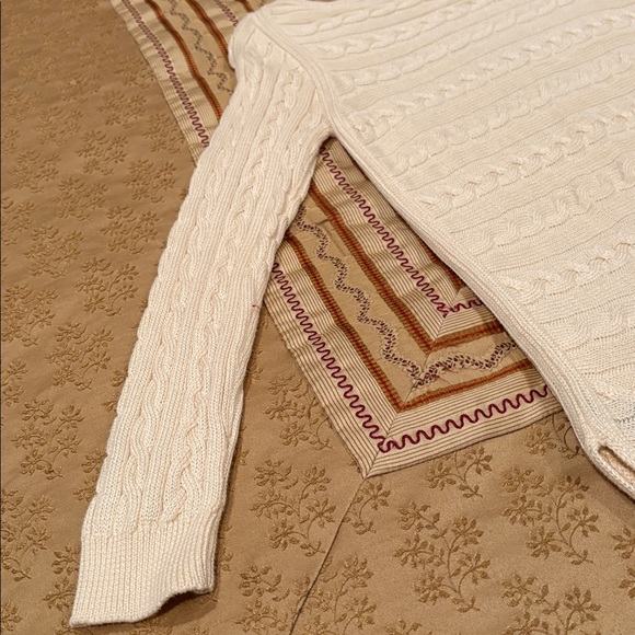 NWOT Ralph Lauren Classic Cream Cable Knit Sweater, 
Cotton Blend, Washable, M - Picture 8 of 8